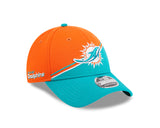 Miami Dolphins  New Era 2023 NFL Sideline 39THIRTY Hat