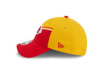 Men's New Era Gold/Red Kansas City Chiefs 2023 Sideline 9FORTY Adjustable Hat