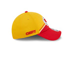 Men's New Era Gold/Red Kansas City Chiefs 2023 Sideline 9FORTY Adjustable Hat