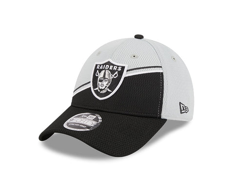 Men's New Era White/Black Las Vegas Raiders 2023 Sideline 9FORTY Adjustable Hat