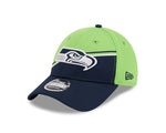 Seattle Seahawks New Era 2023 Sideline 9FORTY Adjustable Hat - Green/Navy