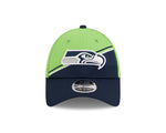 Seattle Seahawks New Era 2023 Sideline 9FORTY Adjustable Hat - Green/Navy