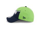 Seattle Seahawks New Era 2023 Sideline 9FORTY Adjustable Hat - Green/Navy