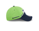 Seattle Seahawks New Era 2023 Sideline 9FORTY Adjustable Hat - Green/Navy