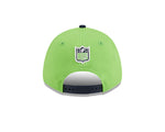 Seattle Seahawks New Era 2023 Sideline 9FORTY Adjustable Hat - Green/Navy