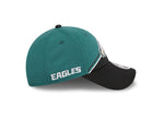 Philadelphia Eagles New Era 2023 Sideline 9FORTY Adjustable Hat - White/Teal