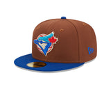 Men's New Era Toronto Blue Jays 59FIFTY Fitted Brown Harvest 20th Anniversary Hat