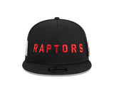 Men's New Era Toronto Raptors Black 9FIFTY Post Up Pin Snapback Hat