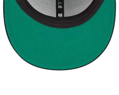 Men's New Era Toronto Raptors Black 9FIFTY Post Up Pin Snapback Hat