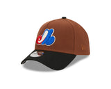 Men's New Era Montreal Expos 25th Anniversary 9FORTY Brown Harvest Adjustable Hat