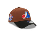 Men's New Era Montreal Expos 25th Anniversary 9FORTY Brown Harvest Adjustable Hat
