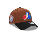 Men's New Era Montreal Expos 25th Anniversary 9FORTY Brown Harvest Adjustable Hat
