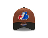Men's New Era Montreal Expos 25th Anniversary 9FORTY Brown Harvest Adjustable Hat