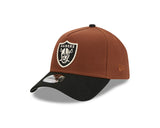 Men's New Era Las Vegas Raiders 9FORTY Super Bowl XVIII Brown Harvest Adjustable Hat