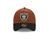 Men's New Era Las Vegas Raiders 9FORTY Super Bowl XVIII Brown Harvest Adjustable Hat