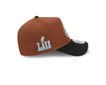 Men's New Era Philadelphia Eagles 9FORTY Super Bowl LII Brown Harvest Adjustable Hat