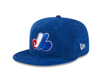 Men's New Era Blue Montreal Expos 59FIFTY Throwback Corduroy All Star Fitted Hat