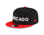 New Era Black/Red Chicago Bulls 2023/24 City Edition 9FIFTY Snapback Adjustable Hat