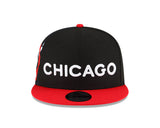 New Era Black/Red Chicago Bulls 2023/24 City Edition 9FIFTY Snapback Adjustable Hat