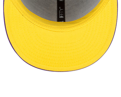 New Era Black/Purple Los Angeles Lakers 2023/24 City Edition Official 9FIFTY Snapback Hat