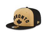 New Era Tan/Black Toronto Raptors 2023/24 City Edition Official 9FIFTY Snapback Hat