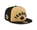New Era Tan/Black Toronto Raptors 2023/24 City Edition Official 9FIFTY Snapback Hat
