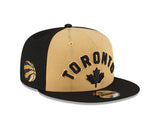 New Era Tan/Black Toronto Raptors 2023/24 City Edition Official 9FIFTY Snapback Hat