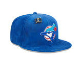 New Era MLB Toronto Blue Jays Letterman Pin 59FIFTY Fitted Hat - Royal Blue