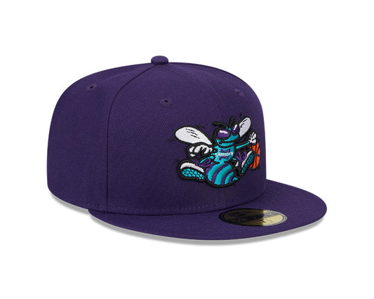 New Era Charlotte Hornets Purple 59FIFTY Fitted Hat