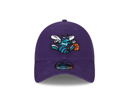 New Era Charlotte Hornets Purple Hardwood Classics 9TWENTY Adjustable Hat