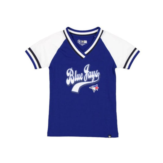New Era MLB Toronto Blue Jays Girls T-shirt - Blue/White