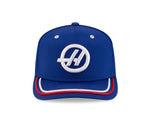 New Era 9SEVENTY Formula 1 MoneyGram Haas Team Special Edition Silverstone GP Adjustable Stretch-Snap Hat -Blue
