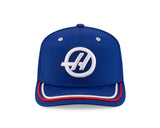 New Era 9SEVENTY Formula 1 MoneyGram Haas Team Special Edition Silverstone GP Adjustable Stretch-Snap Hat -Blue