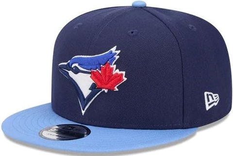 New Era MLB Toronto Blue Jays 9FIFTY Adjustable Alternate Snapback Hat - Navy/Light Blue Brim