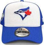 New Era MLB Toronto Blue Jays 2025 World Series 9FORTY A-Frame Adjustable Hat - White/Royal Blue
