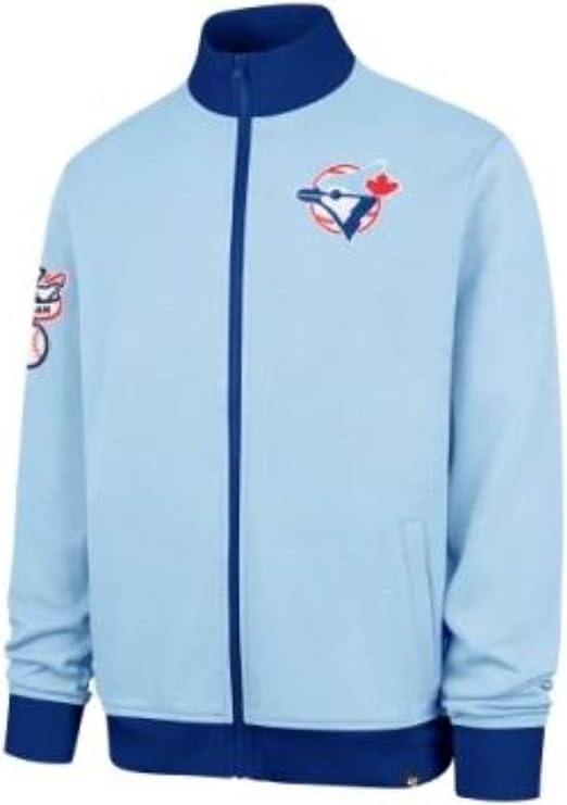 '47 MLB Toronto Blue Jays Relief Pitcher Pique Track Jacket - Blue