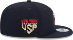 New Era York Yankees 9Fifty Fourth of July Flat Snapback Adjustable Hat - Navy