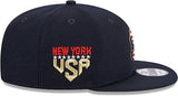 New Era York Yankees 9Fifty Fourth of July Flat Snapback Adjustable Hat - Navy