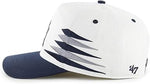 '47 MLB Hitch New York Yankees Diamond Cut Snapback Hat - White/Navy