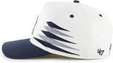 '47 MLB Hitch New York Yankees Diamond Cut Snapback Hat - White/Navy