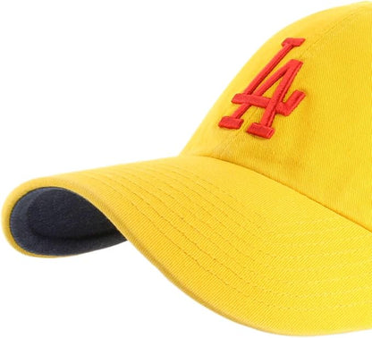 '47 MLB Clean Up Los Angeles Dodgers Yacht Club Adjustable Cap - Yellow