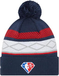 New Era Youth Brooklyn Nets 2021/2022 City Edition Cuff Knit Beanie - Blue
