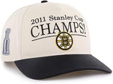 47 NHL Boston Bruins Tabloid Hitch Adjustable Snapback Cap - Black/Beige