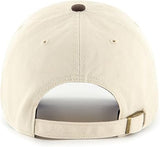 47 Blank Two Toned Adjustable Clean Up Cap - Natural/Brown