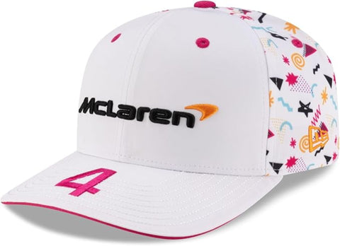 New Era 9SEVENTY Lando Norris # 4 McLaren F1 Team Adjustable Snapback Cap - White