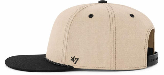 '47 MLB Toronto Blue Jays Lunar Captain Adjustable Snapback Hat - Beige/Black