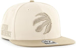 47 Sure Shot Captain Toronto Raptors NBA Sierra Sidepatch Snapback - Cream
