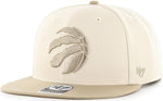 47 Sure Shot Captain Toronto Raptors NBA Sierra Sidepatch Snapback - Cream