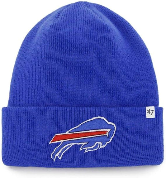 '47 NFL Buffalo Bills Raised Cuff Knit Beanie - Blue