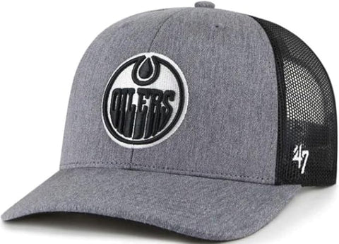 47 NHL Edmonton Oilers Trucker Mesh Back Snapback Cap - Carbon